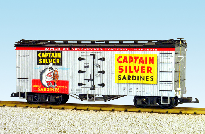 CAPTAIN SILVER REEFER CAR SILVER/BLACK