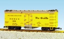 D&RGW/KILROY REEFER CAR YELLOW/SILVER