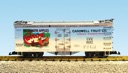 CANOE BRAND APPLES REEFER CAR BLUE/WHITE/SILVER