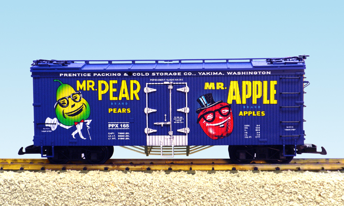 MR PEAR/MR APPLE REEFER CAR BLUE