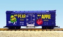 MR PEAR/MR APPLE REEFER CAR BLUE