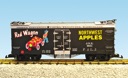 RED WAGON APPLES REEFER CAR BLACK/SILVER