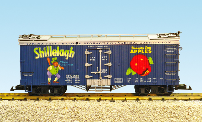SHILLELAGH APPLES REEFER CAR BLUE/SILVER