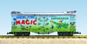 SPRING TIME ASPARAGUS REEFER CAR TWO TONE BLUE/GREEN