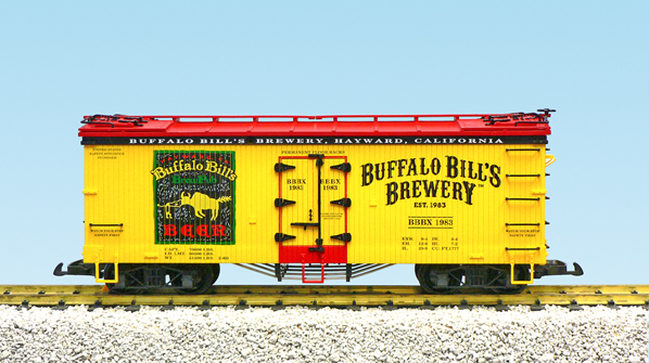 BUFFALO BILLS BEER REEFER CAR YELLOW/RED