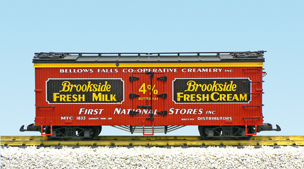BROOKSIDE CREAMERY REEFER CAR OXIDE/BLACK