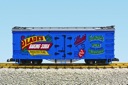 SLADED BAKING SODA REEFER CAR BLUE/GRAY