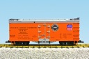 PFE SP/UP REEFER CAR #92781 ORANGE/SILVER