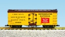 CM&STP EARL FRUIT CO REEFER CAR #28306 YELLOW/BROWN