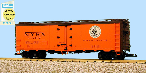 NEW YORK CENTRAL 40 REEFER ORANGE/BROWN
