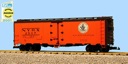 NEW YORK CENTRAL 40' REEFER ORANGE/BROWN