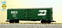 BURLINGTON NORTHERN 40' REEFER CAR GREEN/SILVER