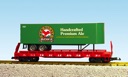RED ASS ALE PIGGYBACK FLATCAR GREEN/RED