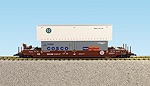 BNSF CIRCLE LOGO INTERMODAL CAR W/CONTAINER #1