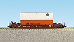 BNSF CIRCLE LOGO INTERMODAL CAR W/CONTAINER #2
