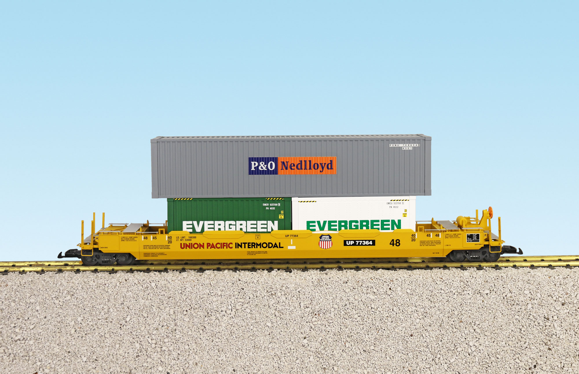 UP INTERMODAL CAR W/CONTAINERS #1