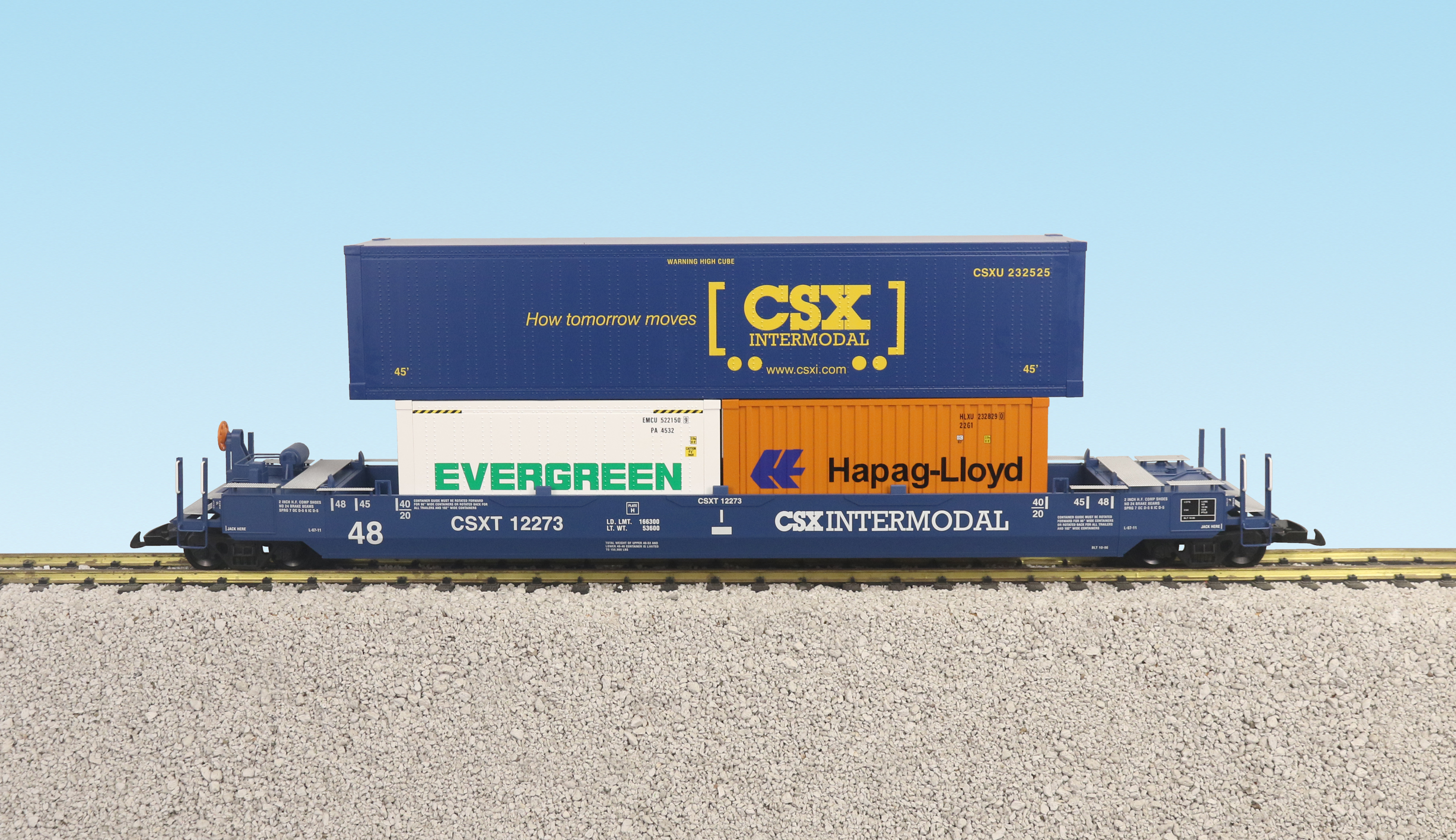 CSX INTERMODAL CAR W/CONTAINERS #1