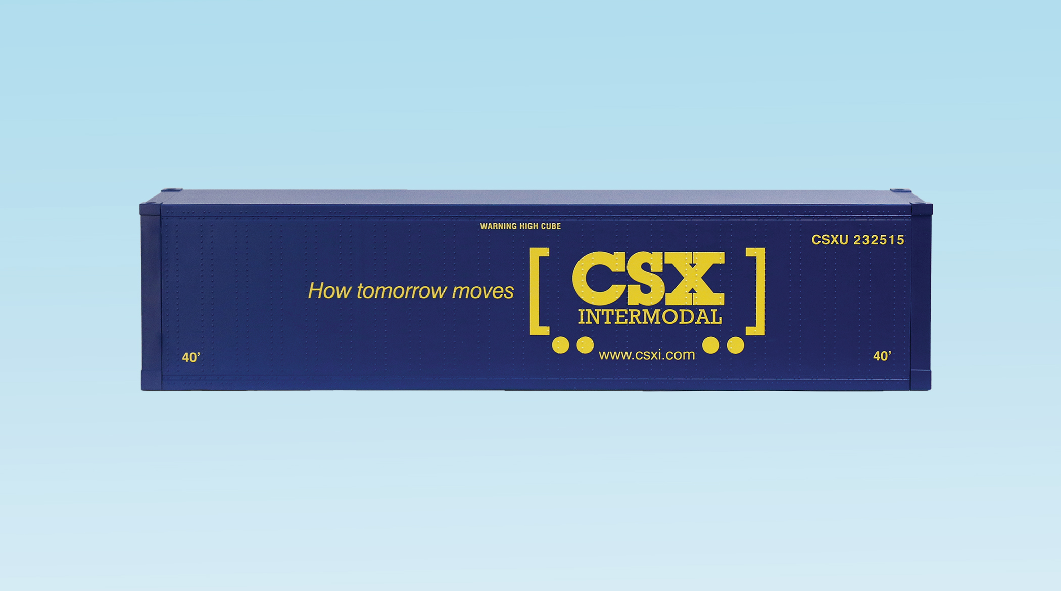 CSX 40 CONTAINER SMOOTH SIDES