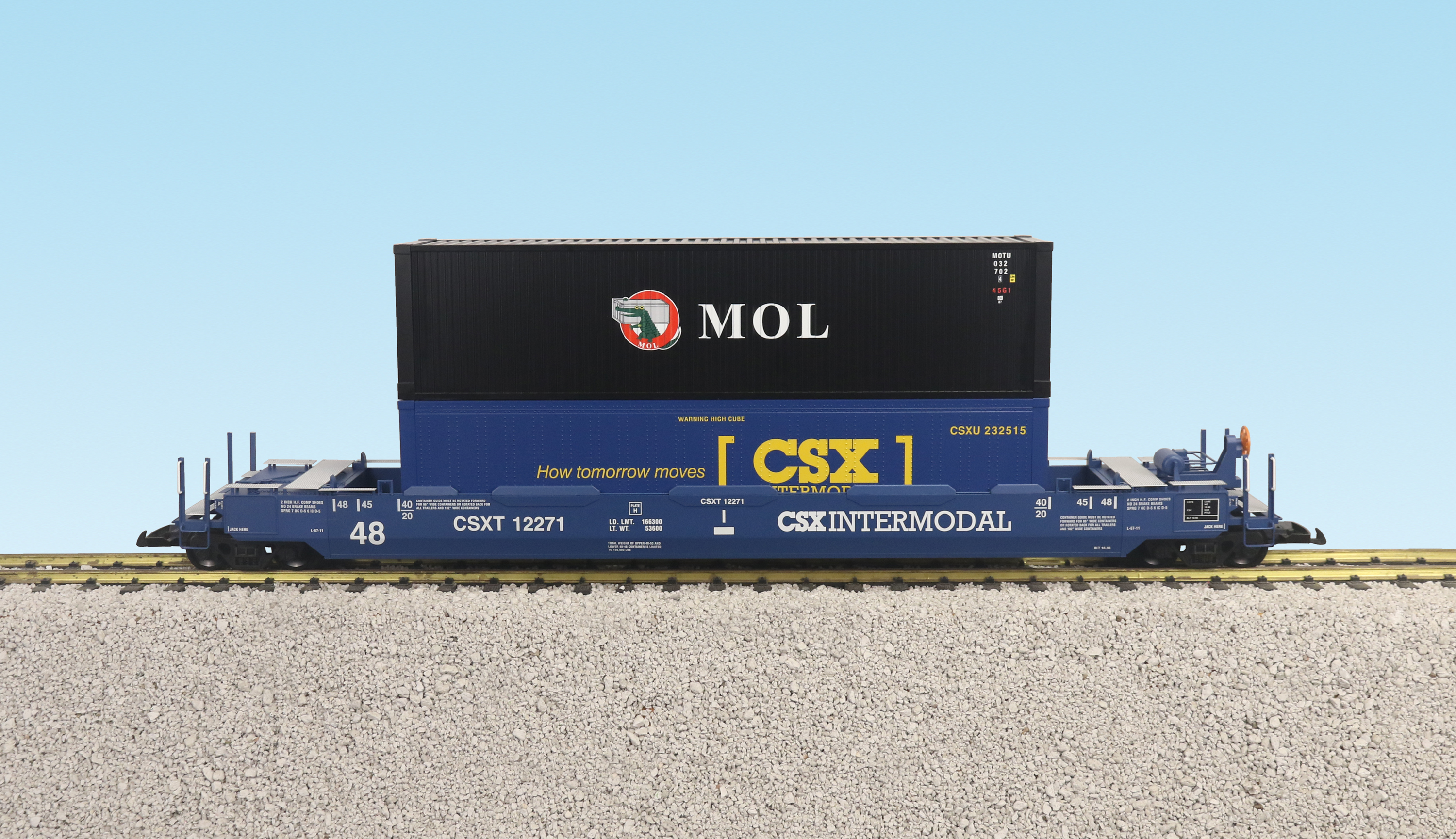 CSX INTERMODAL CAR W/CONTAINERS #2
