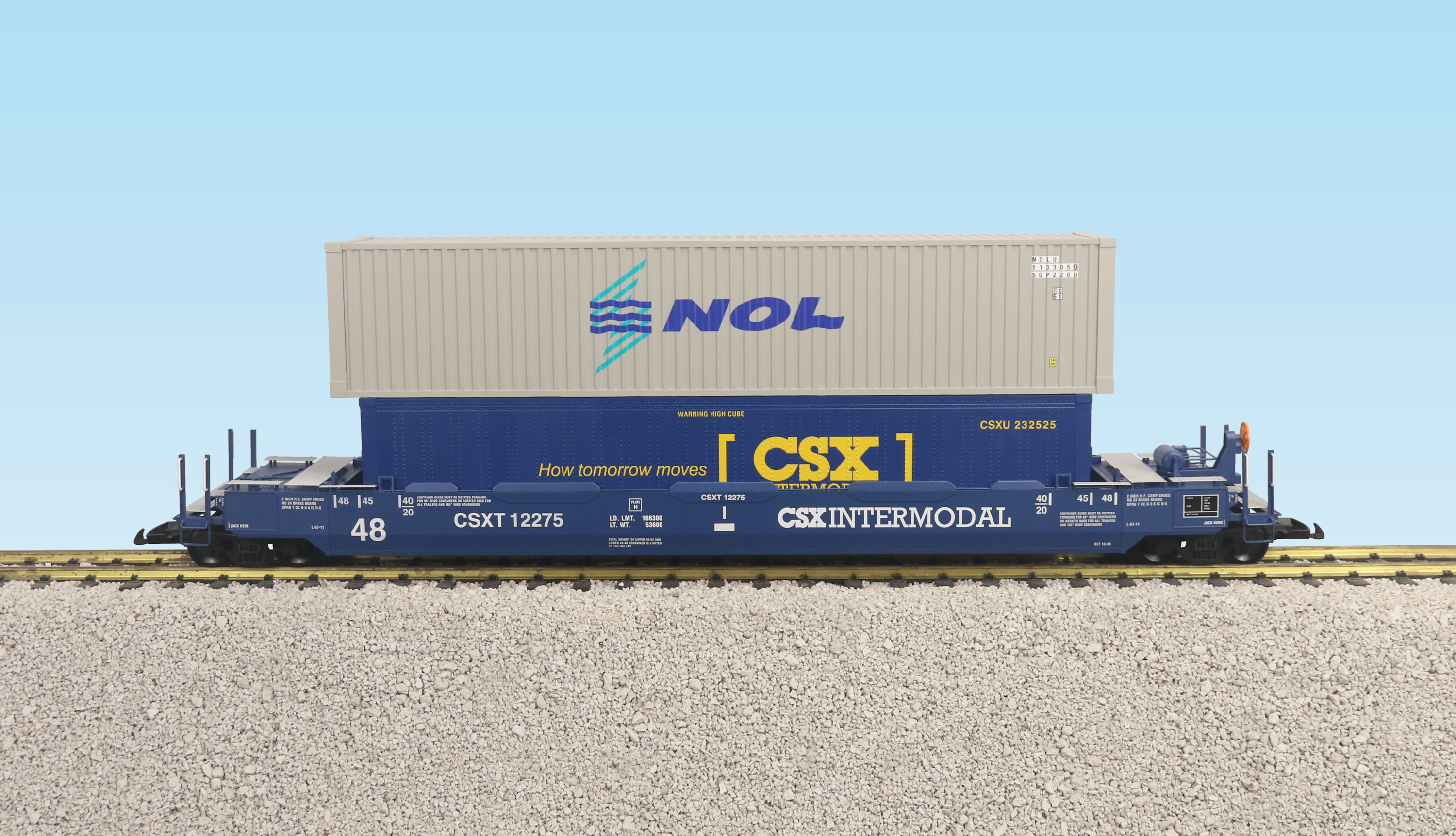CSX INTERMODAL CAR W/CONTAINERS #3