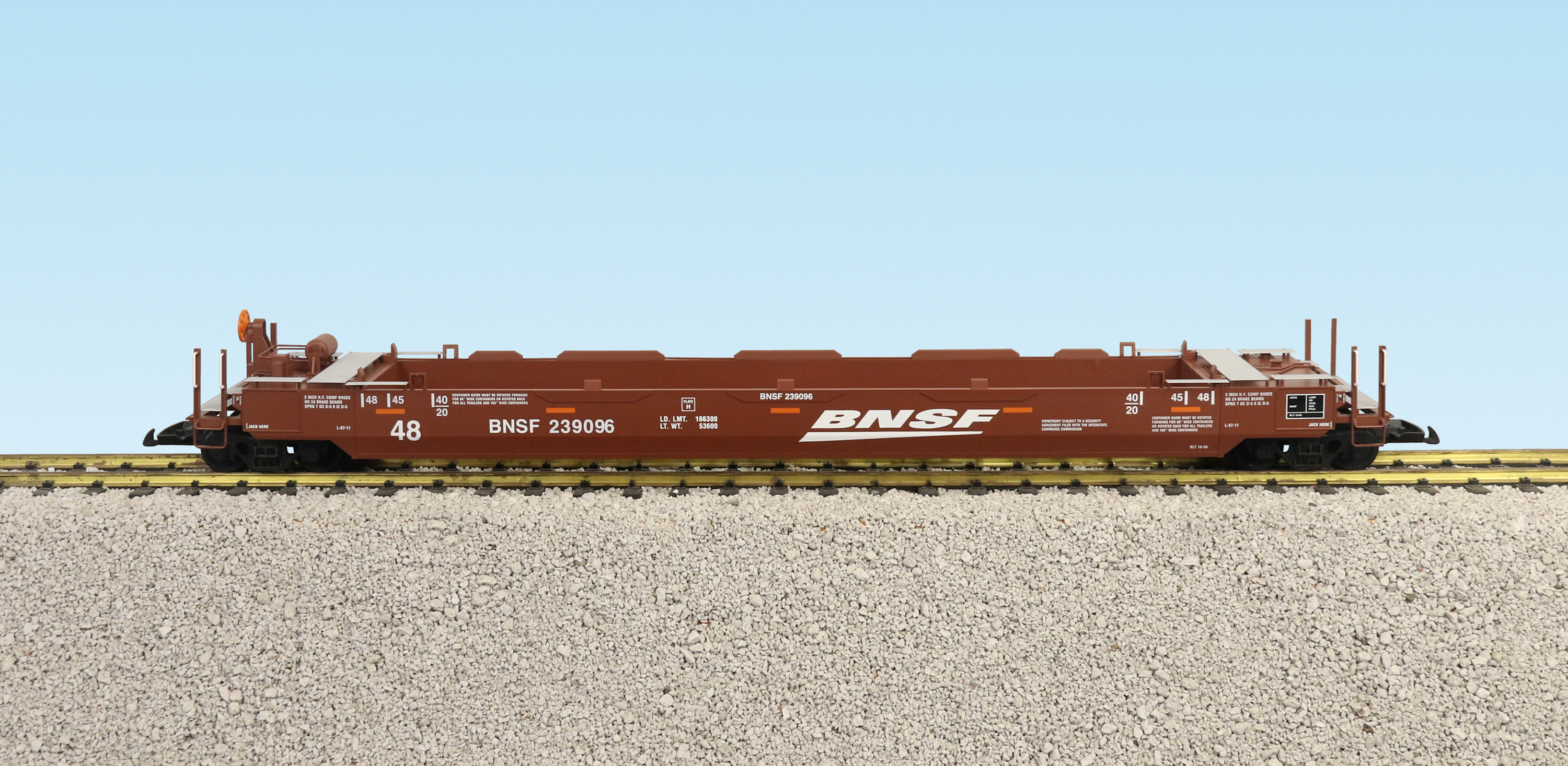 BNSF SPEED LOGO INTERMODAL CAR NO CONTAINERS