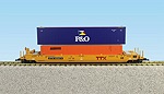 TTX RED LOGO INTERMODAL CAR W/CONTAINERS #3