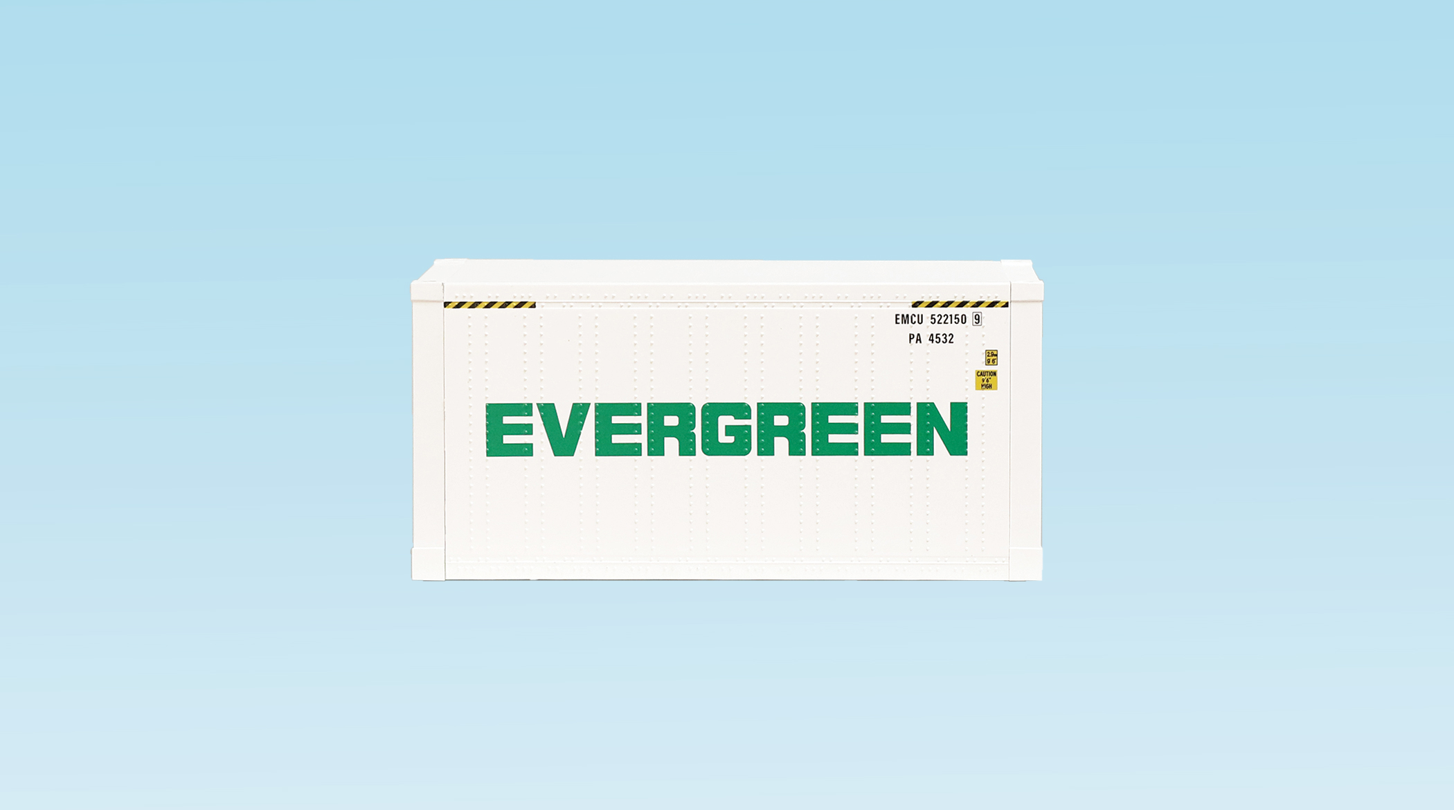 EVERGREEN 20 CONTAINER WHITE SMOOTH SIDES