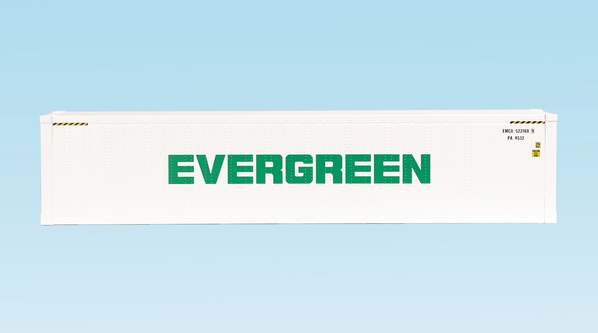 EVERGREEN 45 CONTAINER WHITE SMOOTH SIDES
