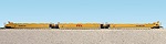 TTX RED LOGO INTERMODAL 3 UNIT SET NO CONTAINERS