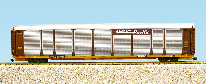SOUTHERN PACIFIC BI-LEVEL AUTO CARRIER TUSCAN/YELLOW