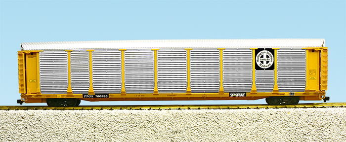 BNSF BI-LEVEL AUTO CARRIER YELLOW