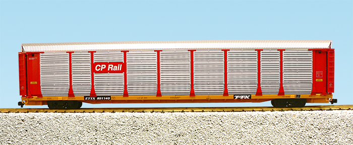 CANADIAN PACIFIC BI-LEVEL AUTO CARRIER RED/BLACK