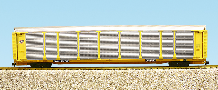 C&NW BI-LEVEL AUTO CARRIER YELLOW