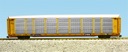 MILWAUKEE ROAD BI-LEVEL AUTO CARRIER YELLOW