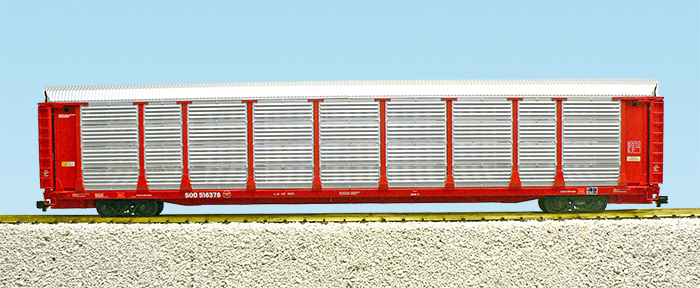 SOO LINE BI-LEVEL AUTO CARRIER RED