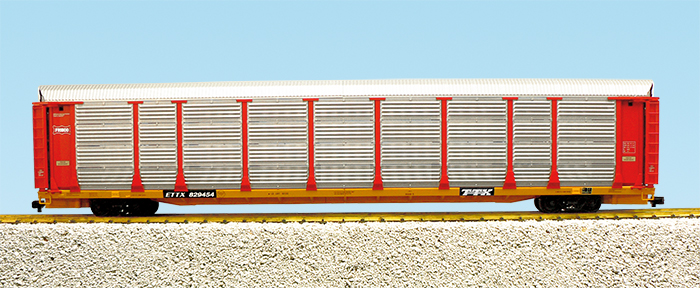 FRISCO BI-LEVEL AUTO CARRIER YELLOW