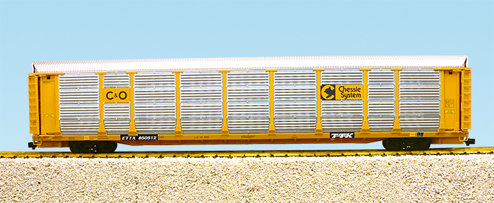 C&O BI-LEVEL AUTO CARRIER YELLOW