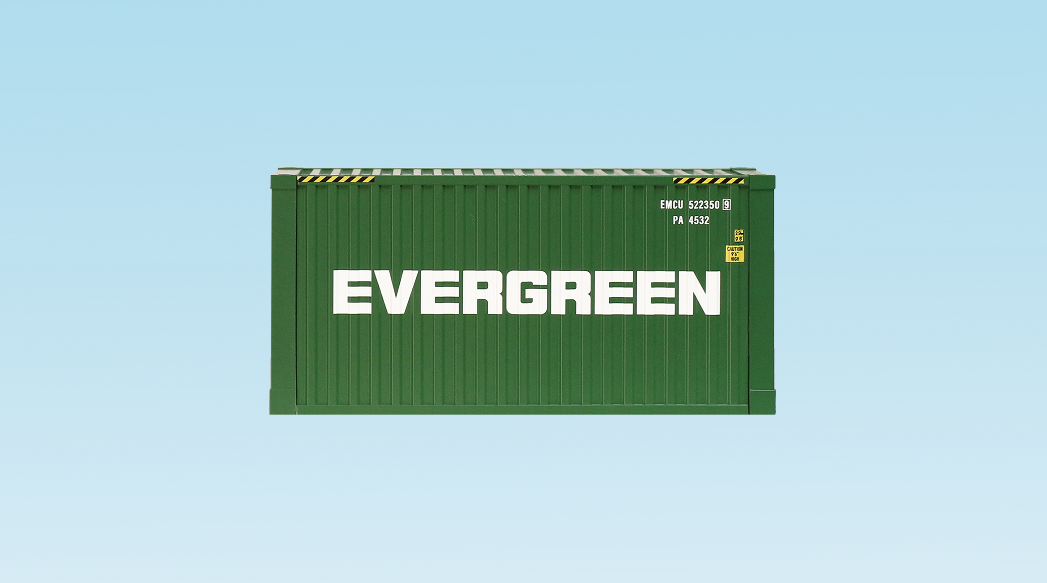 EVERGREEN 20 CONTAINER CORRUGATED SIDES GREEN