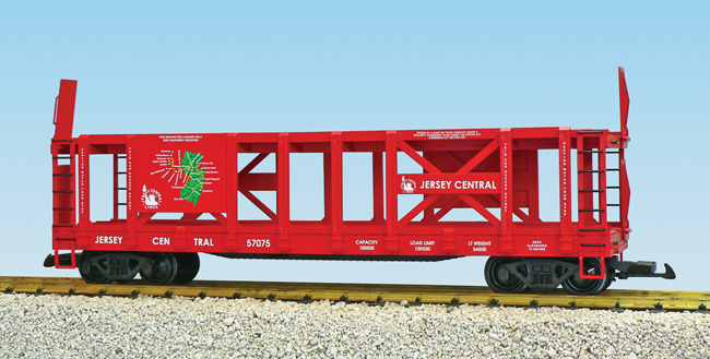 JERSEY CENTRAL W/MAP TWO-TIER AUTO CARRIER FLATCAR