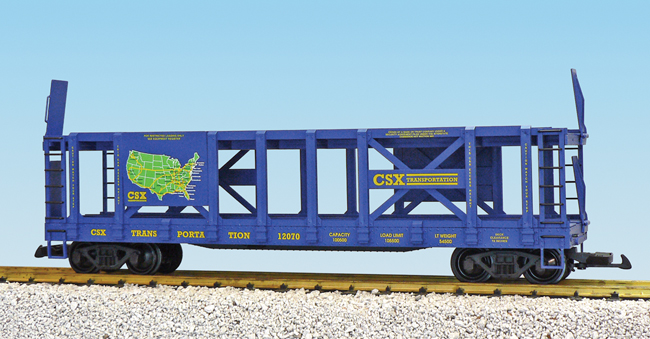 CSX W/MAP TWO-TIER AUTO CARRIER FLATCAR
