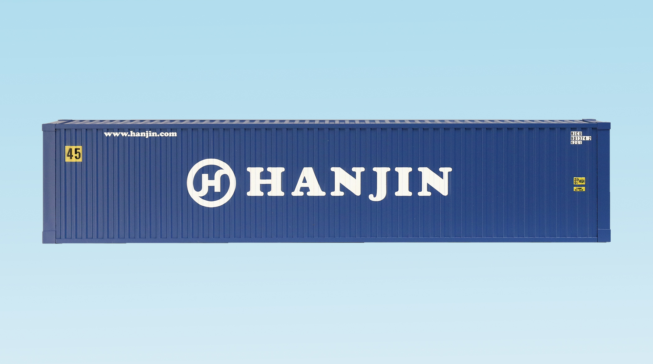 HANJIN 45 CONTAINER CORRUGATED SIDES