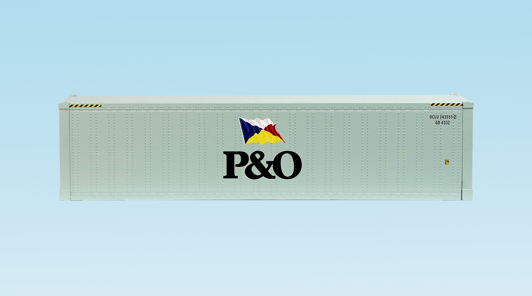 P&O 40 CONTAINER SMOOTH SIDES BLUE