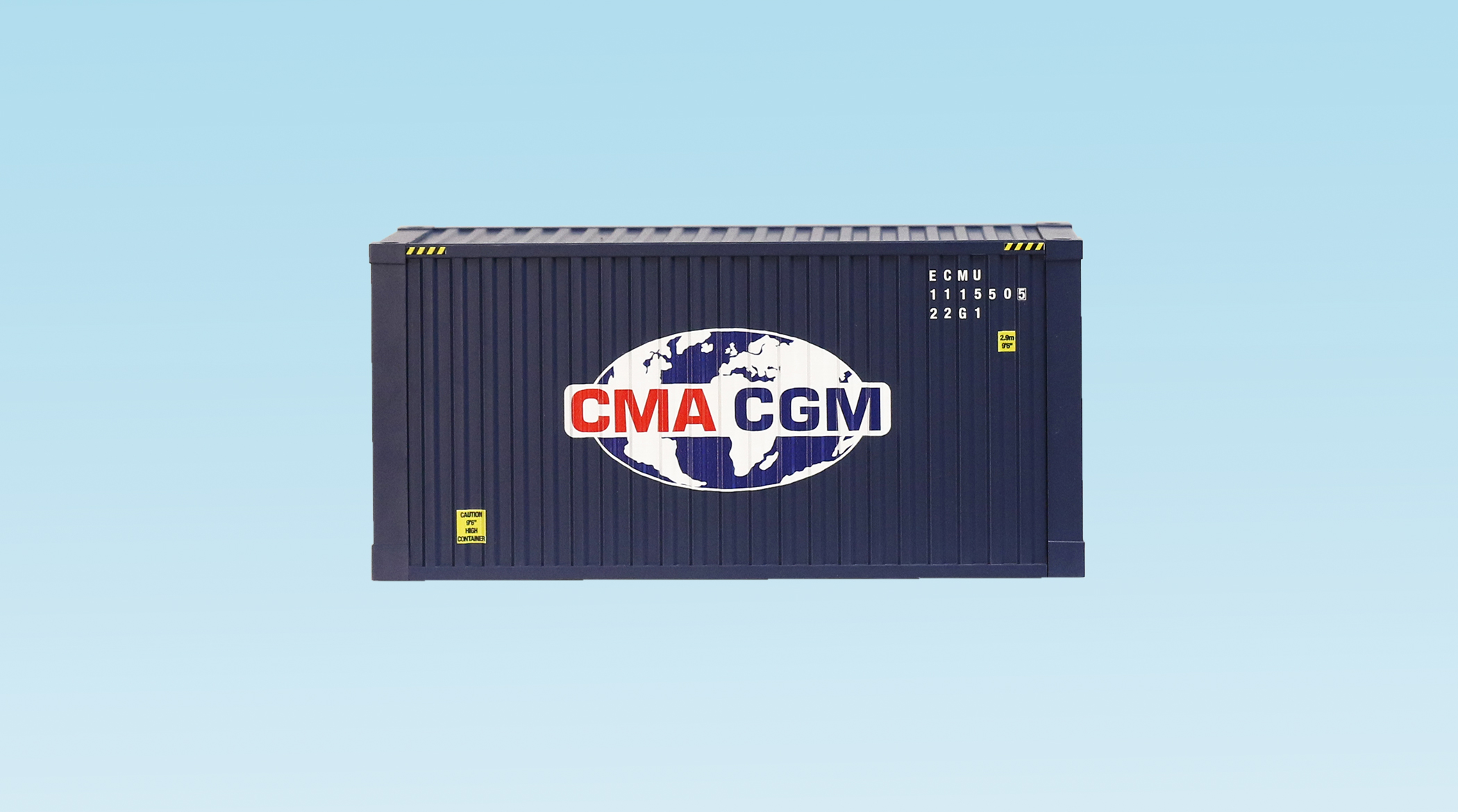 CMA/CGM 20 CONTAINER CORRUGATED SIDES