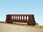 CANADIAN PACIFIC CENTER I-BEAM FLAT CAR BC RED #68097