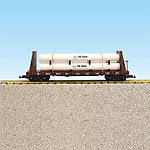 GREAT NORTHERN PIPE LOAD FLATCAR #65213 BC RED