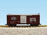 NYC STEEL SIDED BOX CAR #88166/67 BROWN/SILVER