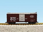 NYC STEEL SIDED BOX CAR #88163 BROWN/SILVER