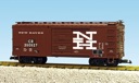 CONRAIL/NEW HAVEN #350530 STEEL SIDED BOX CAR BC RED