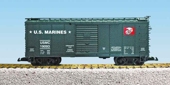 USMC ORDINANCE STEEL BOXCAR GREEN