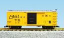 RAIL BOX STEEL BOX CAR #17037 YELLOW/SILVER